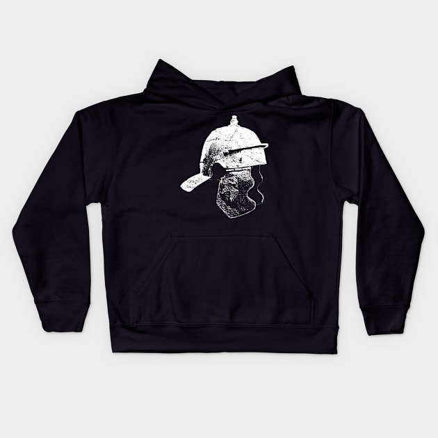 Roman Empire Legionnaire Helmet Kids Hoodie by MeatMan